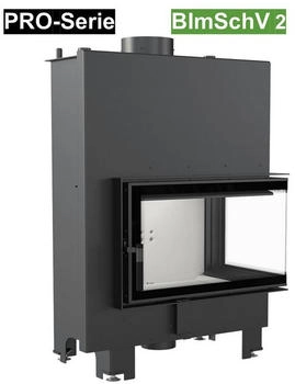 Kratki Wasserf&uuml;hrender Kamineinsatz MBM PW 10 Ecke rechts (MBM/PW/10/P/BS/W)