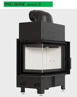 KRATKI Kamineinsatz aus Stahl Floki 8kW Eck Links &Oslash;160 BImSchV 2 EEK A