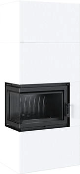 Kratki Simple Box Kaminbausatz 8 kW links weiß mit selbstschließender Tür (SIMPLE/BOX/L/S/BIANCO/BA1)