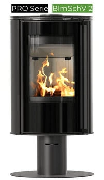 Kratki Erik Kaminofen aus Stahl mit Sockel 5,5 kW Ø 150 mm (ERIK/N)