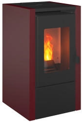 Wamsler Westminster Pelletofen Little 6,2kW Bordeaux/Schwarz