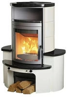 HARK Kaminofen ""Avenso GT ECOplus 8 kW"" Cr.Wei&szlig;/M.Schwarz, mit EcoPlus Filter
