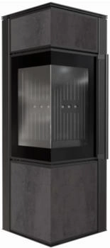Kratki TORA/S 8 kW Anthrazit schwarzer Brennraum