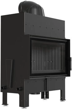 Kratki Luftkamin FLOKI M 10 kW schwarzer Brennraum