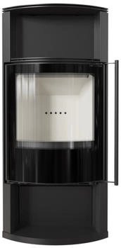 Kratki TOFA schwarzer Stahl 8 kW wei&szlig;er Brennraum