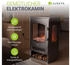 Juskys Elektrokaminofen mit Flammeneffekt 1800W (301861)