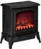 HomCom Elektrokamin mit LED-Flammeneffekt 2000 W Metall schwarz