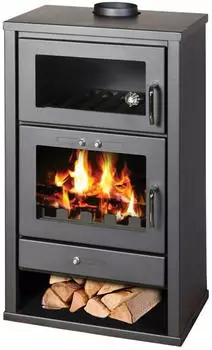Victoria 05 Kaminofen Triumph F mit Bachfach 15 kW schwarz