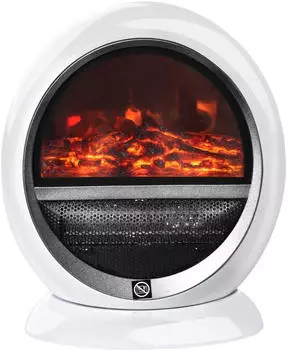 HomCom LED Elektrokamin mit Flammeneffekt 1500 W 30,5 x 18 x 35cm (DE820-221V903981)