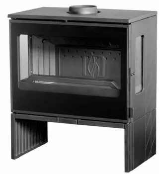 Plamen Eco 50 12 kW Gusseisen schwarz