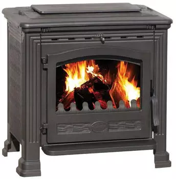 Plamen Tena mit Herdplatte 9,5 kW Gusseisen grau