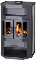 Fl&uuml;gelt&uuml;r-Kaminofen Victoria Taro2, schwarz - 9,04kW