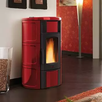 La Nordica Iside Idro 5.0 19 kW wasserführend Verkleidung Majolika Bordeaux