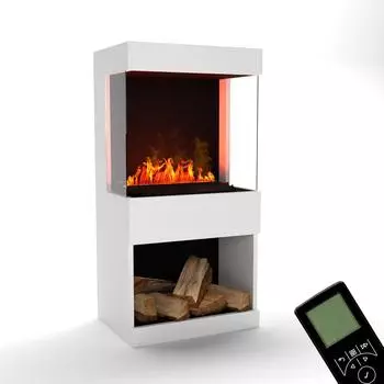 Glow Fire Wasserdampf Kamin OGF 2 55x110x40 cm Weiß