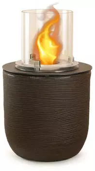 Divina Fire Raffaello Terra Brown Bioethanol-Kamin Innen/Außen, Ø35x55cm (DF95277)