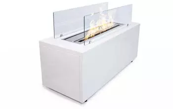 Divina Fire Caravaggio Bioethanol-Kamin freistehend Innen/Außen 100x40x40cm Weiß (8056157806103)