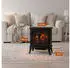 Classic Fire Narvik Elektrokamin freistehend LED-Flammen 1800W schwarz (Narvik)