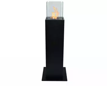 Divina Fire Capri 70 Bioethanol-Gartenkamin S&auml;ulendesign Schwarz (DF94799)