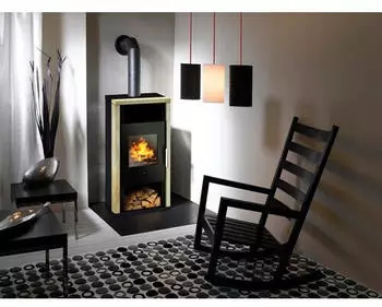 Wamsler Yuna Rainbow Kaminofen Sandstein/Schwarz 6kW (KF 108-40)