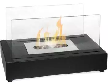 Divina Fire Berlino Tisch-Biokamin Bioethanol Sicherheitsglas (DF41838)