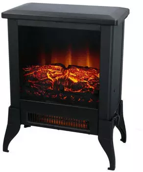 Classic Fire Verona Elektrokamin 2000W LED Beleuchtung, Schwarz