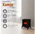 Classic Fire Verona Elektrokamin 2000W LED Beleuchtung, Schwarz