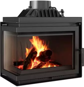 Kratki SIMPLE Kamineinsatz Gusseisen links 8kW &Oslash;150 (SIMPLE/M/S/L/BS/150)