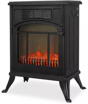 Zilan Elektrokamin mit Heizl&uuml;fter, Flammeneffekt, schwarz (ZLN-2051)