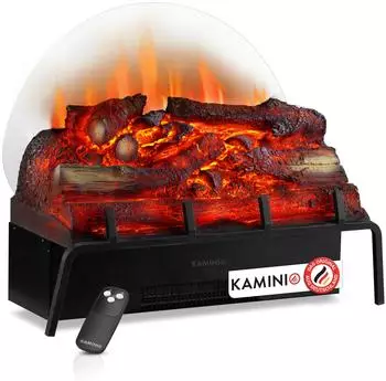 Kaminio Noah Kamineinsatz 1800W 3D-Flammeneffekt mit Fernbedienung (EF09)