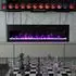 Tronitechnik Panorama Wandkamin LED Flammeneffekt, 900/1800W, dimmbar, App-Steuerung, schwarz