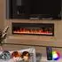 Tronitechnik Panorama Wandkamin LED Flammeneffekt, 900/1800W, dimmbar, App-Steuerung, schwarz