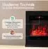 Kaminio Kalle Standkamin 3D-Flammeneffekt 1800W Schwarz (EF06)
