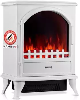 Kaminio Leni Elektrokamin 3D-Flammeneffekt 1800W Wei&szlig; (EF05)