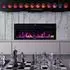 Tronitechnik Panorama Elektrokamin schwarz, LED Flammeneffekt, 900/1800W, dimmbar, App-Steuerung