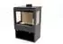 Conforto Modena Vision Panorama-Kaminofen Stahl schwarz 9,76kW