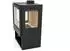 Conforto Modena Vision Panorama-Kaminofen Stahl schwarz 9,76kW