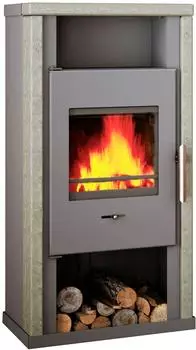 Wamsler Yuna Kaminofen Naturstein grau 6kW (KF 108-40)