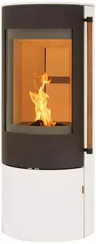 H&M EVO 2.1 Kaminofen Stahl, creme-weiß, 7kW (HMEVO2.1-CW)