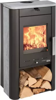 Haas+Sohn PRUNUS II Kaminofen Speckstein tief-schwarz 6,4kW (PRUNUS II)