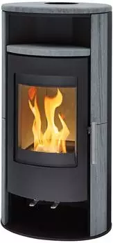 H&M Kaminofen Basic 2.0 schwarz, Naturstein, 7kW, A+ (HMB2-SW-N)