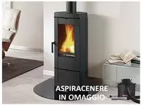 Nordica 7119301, 6,2 kw schwarzer holzofen Nordica extraflame 7119301 Schwarz,