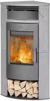 Fireplace R3500, Fireplace Malta Eckkaminofen Stahl Schwarz | Speckstein,