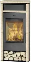 Fireplace Kaminofen ""Santiago Sandstein"" Tee- und Holzfach
