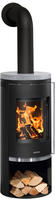 JUSTUS Kaminofen "Faro 2.0 Speckstein Topplatte" Holzfach