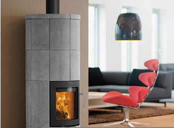 Lotus Kaminofen Lotus M2 Speckstein/schwarz oben