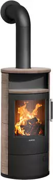 Justus Island 5 2.0 Kaminofen Stahl Schwarz/ Keramik Grappa