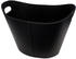 FireFix Kaminkorb 31 x 39 cm oval Leder schwarz