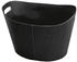 FireFix Kaminkorb 31 x 39 cm oval Leder schwarz