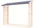 Karibu Kaminholzunterstand inkl Dacheindeckung 226,2 x 60,4 x 183,8 cm naturbelassen (38590)