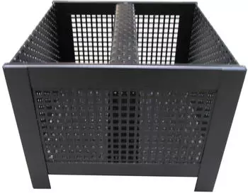 Lienbacher Pelletsbrennkorb 24x24x18 cm beschichtet schwarz (21.02.465.2)